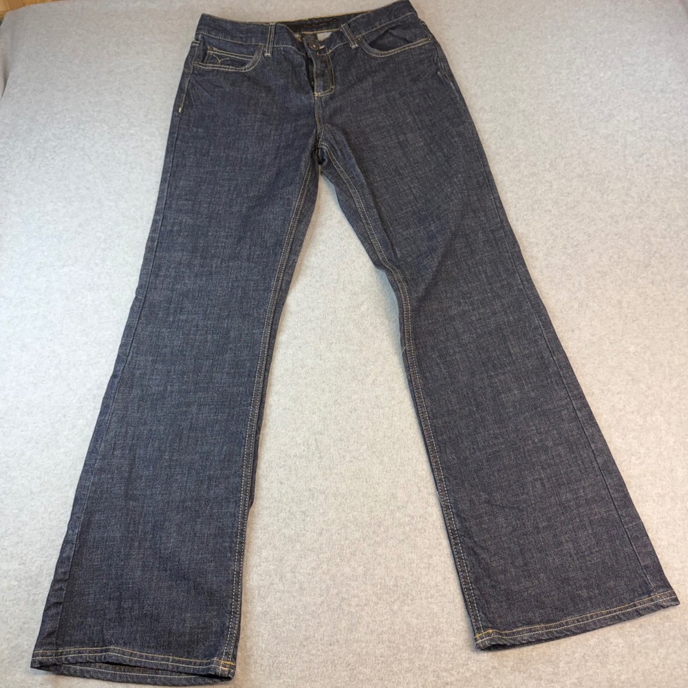 Calvin Klein Jeans Womens 30/10 Dark Wash Indigo Straight Leg Denim Blue